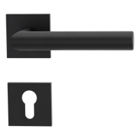 Griffwerk VAYA 128 LUCIA fast2fix Fast2Fix GK3 Rosetten eckig Profilzylinder Graphitschwarz