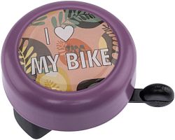 Reich Fahrradklingel I love my bike violett