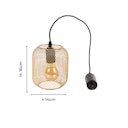 Vorschaubild Vosteen LED Lampe gold  ø 14 cm H16 cm