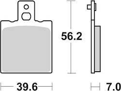 SBS Bremsbelag 519H.HF Street High Power Ceramic