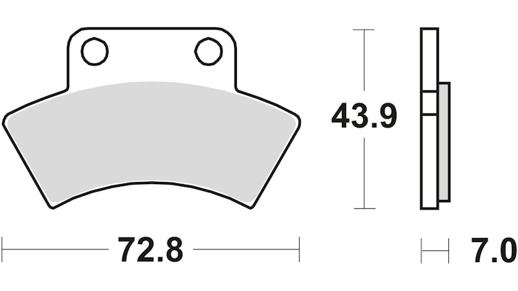 TRW Bremsbelag Typ SI Sintermetall mit ABE, Bremsbelag "MCB 668" Satz