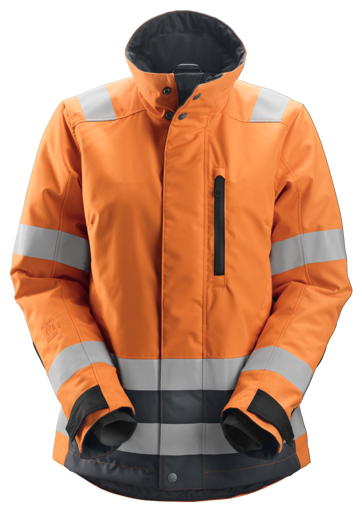 Snickers AllroundWork, Damen-High-Vis-Arbeitsjacke, Warnschutzklasse 2/3, Wärmeisolierung mit 37.5®-Technologie 8 signal...