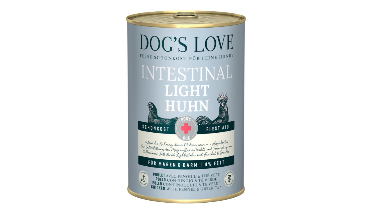 Dog's Love Schonkost mit 400 Gramm Hundenassfutter