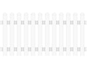 GroJa  BasicLine Gartenzaun weiß, Höhe: 90cm x Breite 180cm  Element Kunststoff gerade 