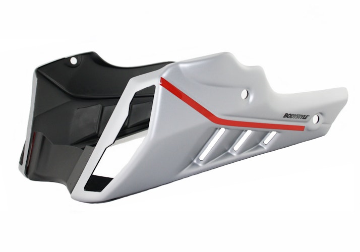 BODYSTYLE Sportsline Bugspoiler ABS Kunststoff grau/rot für YAMAHA MT-10 / SP 