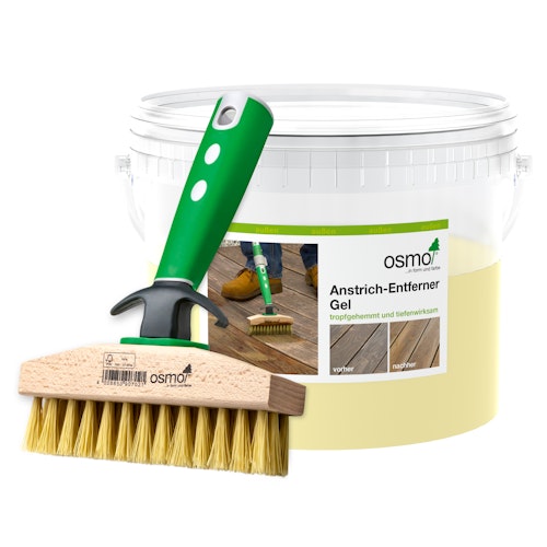 OSMO Terrasse - Anstrich-Entferner Gel (inkl. Terrassen-Reinigungsbürste beim 2,5 Liter Gebinde) 6611