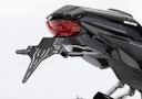Vorschaubild PROTECH V-SHAPE Kennzeichenhalter Alu & Stahl Schwarz für HONDA CBR650R, CB650R