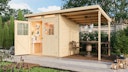 Vorschaubild Karibu Eco Gartenhaus Grebenau / Glücksburg 2/3/4 mit 190 cm Schleppdach