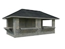 Vorschaubild Palmako Kiosk Bianca 16,6 m² Set 112 - 28  mm