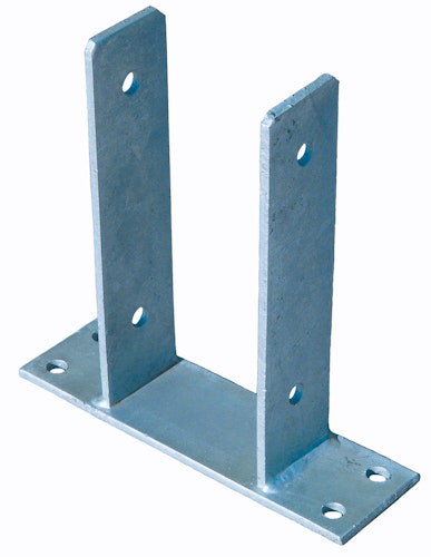 T&J Pfostenträger zum Aufschrauben 9 x 9 cm feuerverzinkt