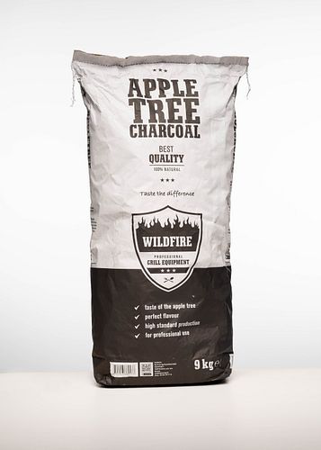 Wildfire Aroma Holzkohle vom Apfelbaum 9 kg/ Karton