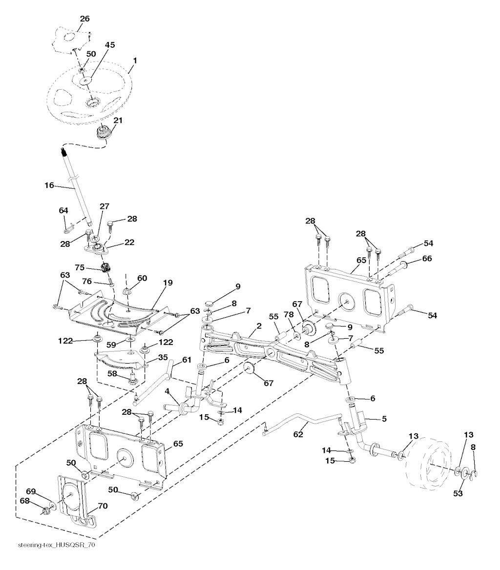Explosionszeichnung Ersatzteile