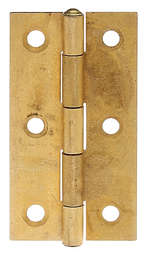 Scharnier gerollt schmal Mess. 64x34 mm