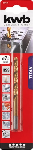 kwb TITAN HSS Sp-Bohrer  7,0 mm SB 238670