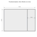 Karibu Woodfeeling Blockbohlenhaus Mittelwandhaus Lagor 1/2- 38 mm