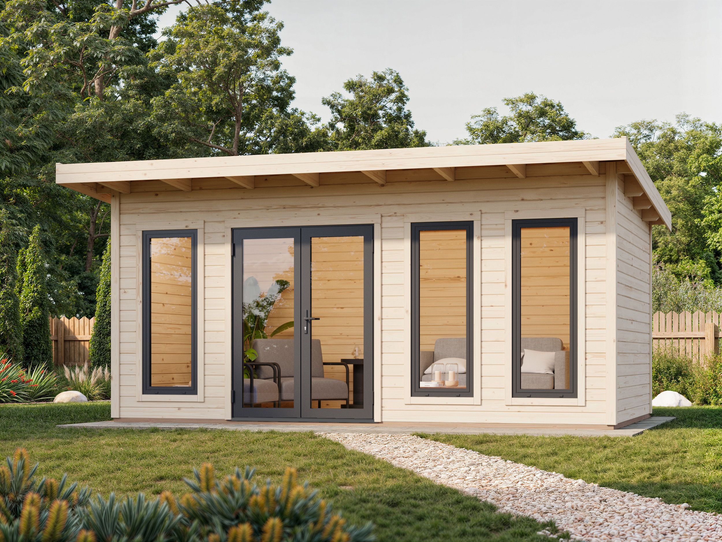 Palmako Gartenhaus Aurelia 15,2 m² - 44 mm