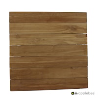 Apple Bee Lounge MIX & MATCH Tischplatte 72 x 72 cm, Teak Natural - Auslaufartikel