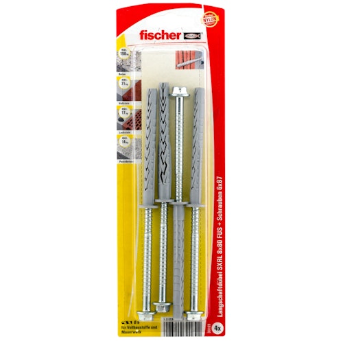 FISCHER Langschaftdübel SXRL 8x80 FUS K (4 St.)