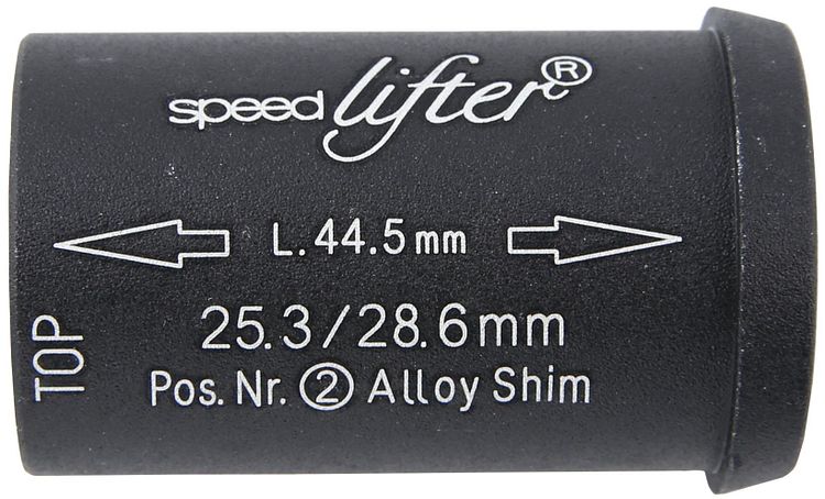 by,schulz Reduzierhülse Speedlifter 25,4 mm schwarz 44,5 lang