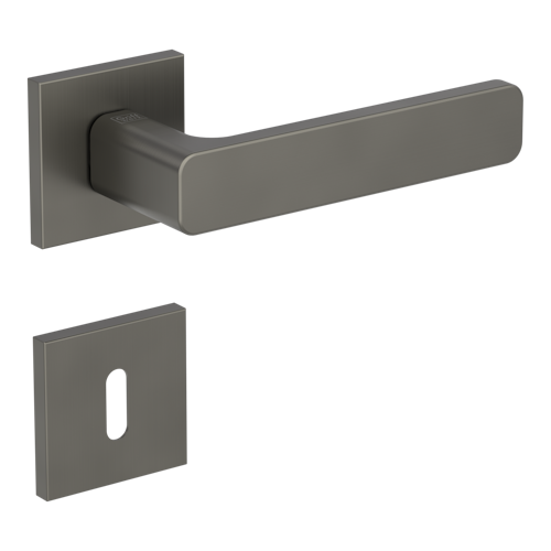 Griffwerk VAYA 265 MINIMAL MODERN fast2fix  Fast2Fix Rosetten eckig Buntbart Kaschmirgrau