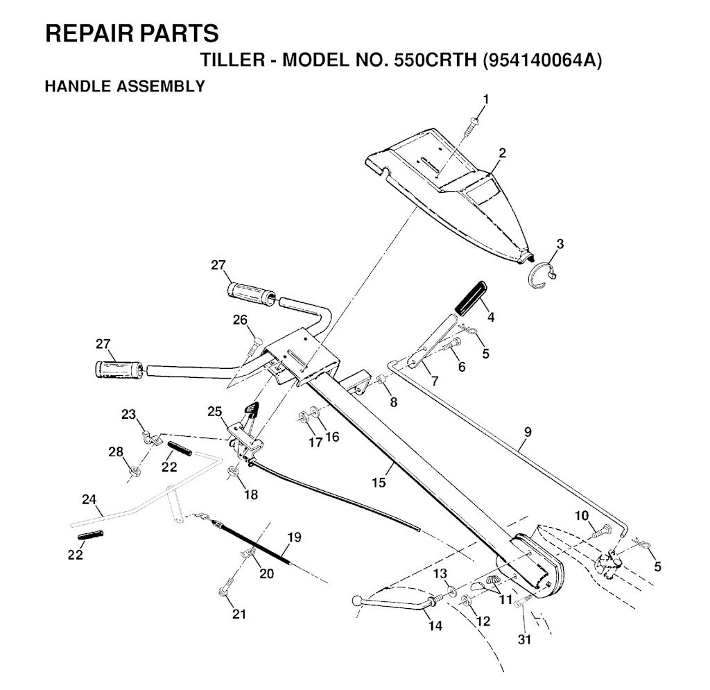 Explosionszeichnung Ersatzteile