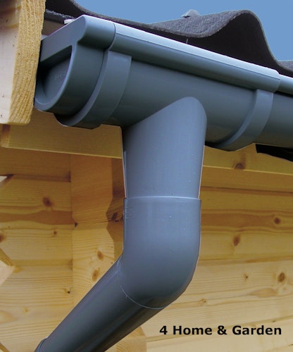 Kunststoff Dachrinnenset für Skan Holz Pavillon Cannes