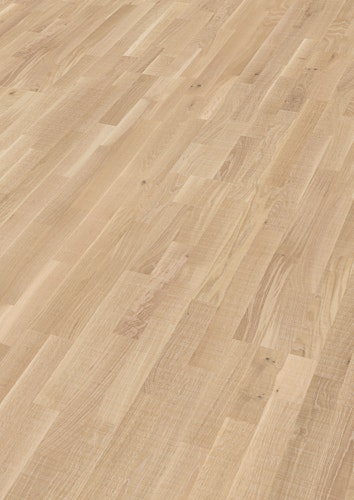 MEISTER Parkettboden MeisterParkett. longlife PC 200 2400 x 200 x 13 mm 9042 Eiche lebhaft weiß Vintage-Struktur, gebürstet ultramattlackiert