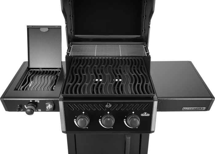 Napoleon Freestyle PRO 365, 3 Hauptbrenner, SIZZLE ZONE Seitenbrenner und Tür, Schwarz