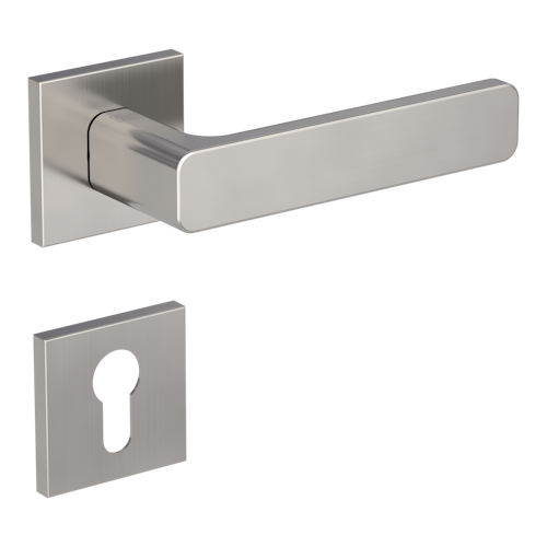 Griffwerk VAYA 265 MINIMAL MODERN fast2fix  Fast2Fix Rosetten eckig Profilzylinder Samtgrau