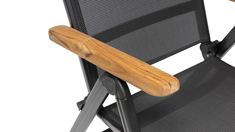 Kettler Multipositionssessel GRANADA, Aluminium Anthrazit / Outdoorgewebe Anthrazit