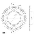 Vorschaubild Supersprox Steel Edge-Kettenrad 520 45Z (Schwarz)