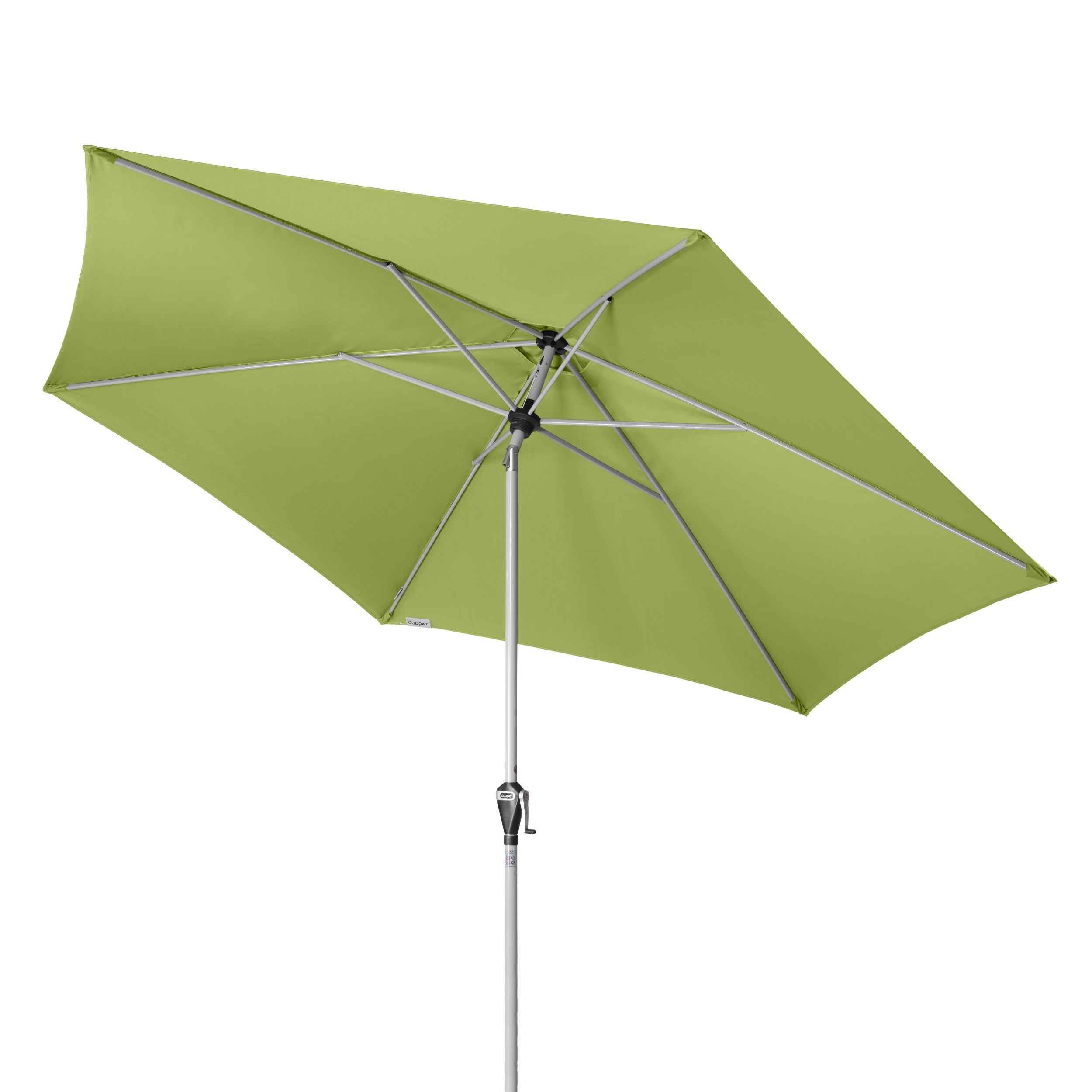 doppler Mittelmastschirm ACTIVE 320 Auto-Tilt, Aluminium Silber / Polyester 180 g/m²