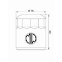 Vorschaubild MIW Ölfilter MG20001 Filterpatrone 76 mm (OEM-Qualität)