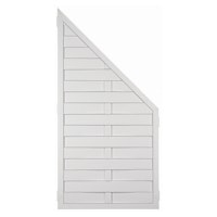 T&J LIGHTLINE KS-Lamellenzaun 90 x 180/90 cm, Ecke rechts, weiß