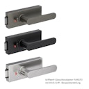 Vorschaubild GRIFFWERK AVUS Griffpaar für Schlosskasten - Samtgrau, Kaschmirgrau, Graphitschwarz