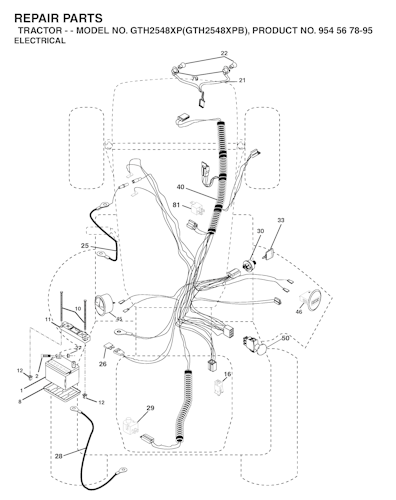 Husqvarna Gartentraktoren GTH2548 XP, GTH2548XPB, 954567895, 2003-05