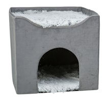 TRIXIE Höhle Harvey, 38 × 38 × 38 cm, grau/weiß-schwarz