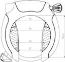 ABUS Rahmenschloss PRO SHIELD™ 5955 XPlus™ (Sonderanfertigung, XPlus™ Code erforderlich)