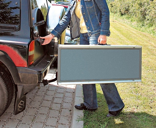 TRIXIE Teleskop-Rampe Petwalk 43x100-180cm grau