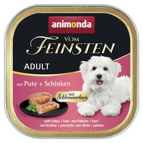 animonda Vom Feinsten Adult mit Schlemmerkern 150g Schale Hundenassfutter