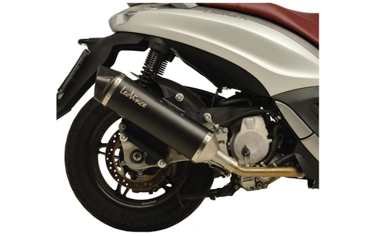 LeoVince SLIP-ON Edelstahl SBK NERO für PIAGGIO BEVERLY 350 SPORT TOURING