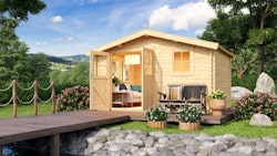 Karibu Woodfeeling Gartenhaus Felsenau 3/4/5 - 38 mm