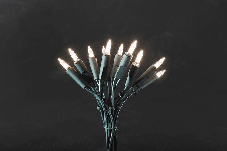 Konstsmide Weihnachtsbeleuchtung  LED Mini-Lichterkette 10 warmweiße Dioden