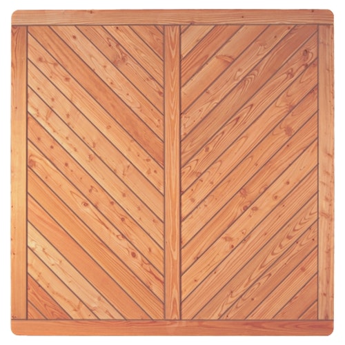 T&J SKAGEN Sichtschutzzaun Lärche 1800 x 1800 mm