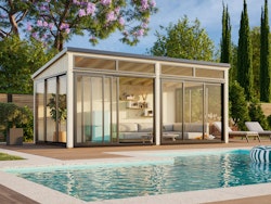 Palmako Glashaus Saga 16,2 m² Slide (Wintergartenanbau inkl. Rückwand)