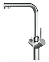 3 Wege Wasserhahn Küchenarmatur, BOD, mit 360° schwenkbarem L-Auslauf, Verchromt