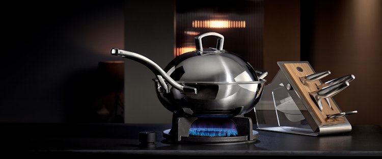 WMF Wok Multiply Ø 32 cm mit Metalldeckel