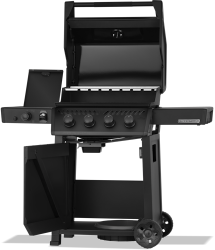 Napoleon Phantom Freestyle PRO 425, mit Edelstahl Rosten und Tür, Mattschwarz