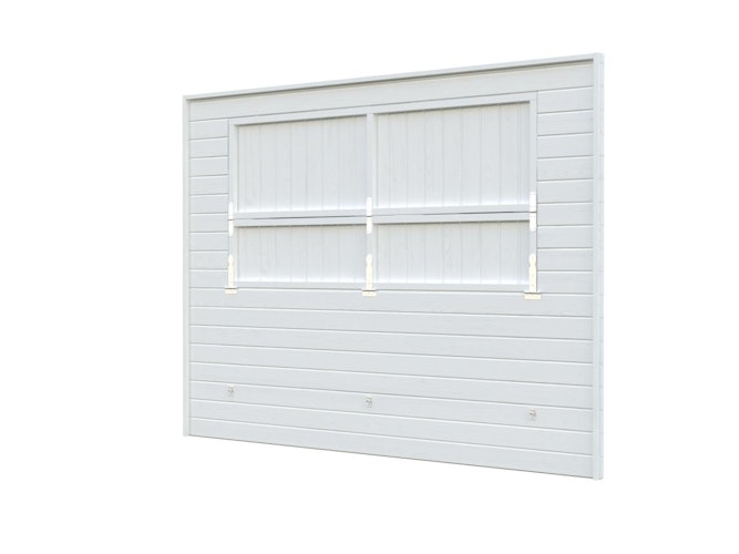 Palmako geschlossene Wand mit Kiosk-Klappe (Bianca)