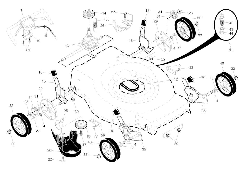 Explosionszeichnung Ersatzteile